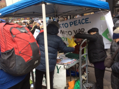 2018 anti war rally in NYC