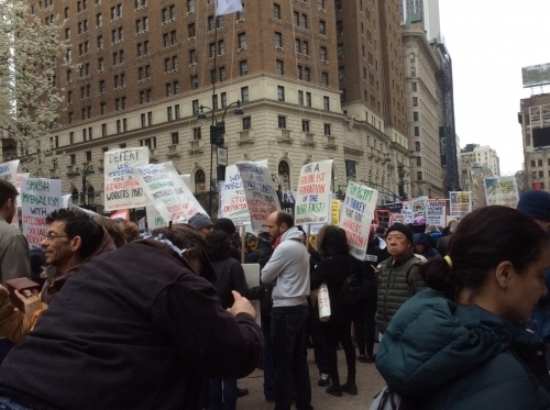 2018 anti war rally in NYC