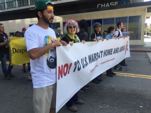 2018 anti-war rally in Santa Clara