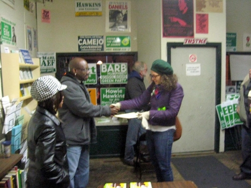 2013 campaign in Syracuse.  South Side office 6 AM Election Day